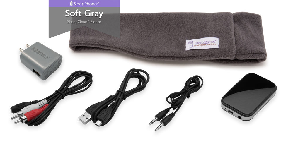 Soft Gray (Fleece Fabric) / Medium / US USB Wall Plug