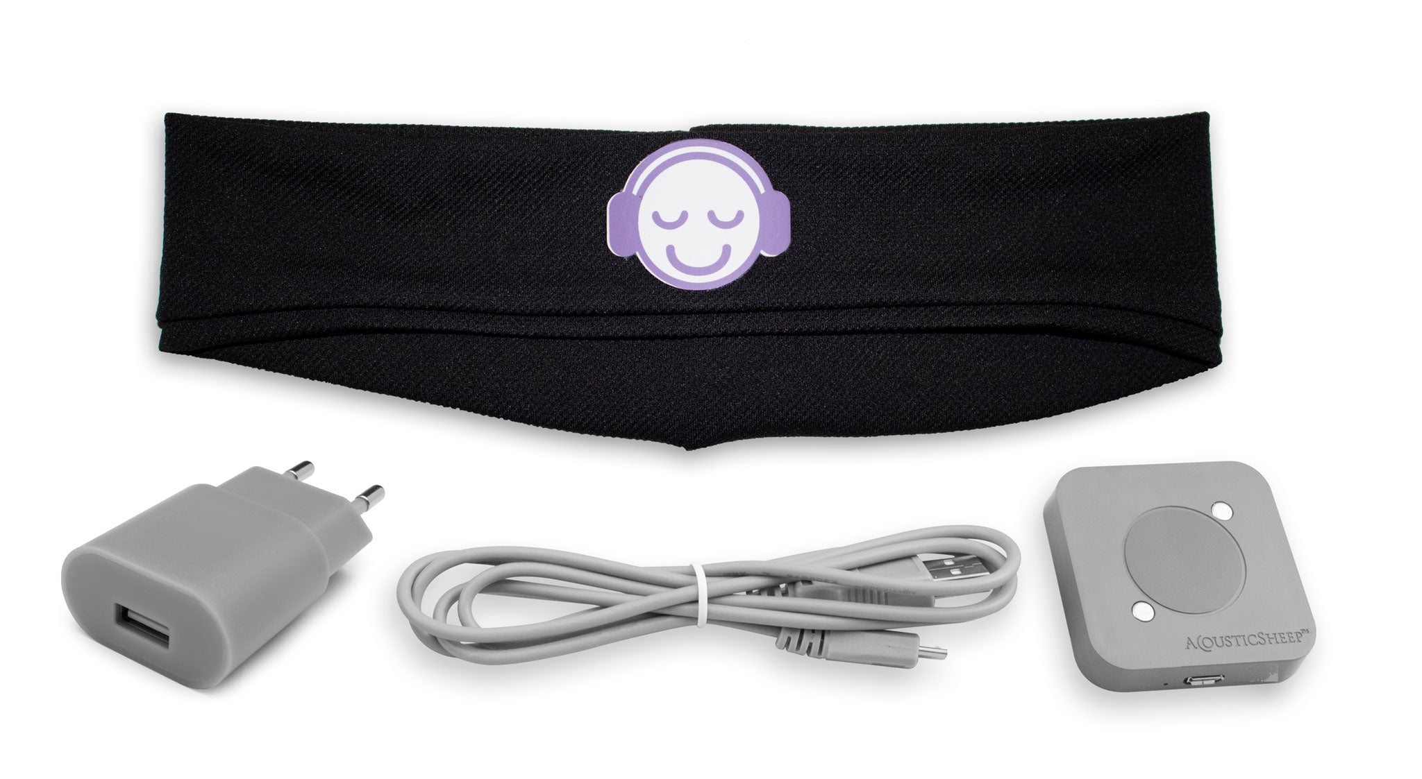 SleepPhones® Effortless™ con diadema personalizada para el podcast "Duerme conmigo"